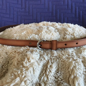 LOFT Luggage Brown Leather Belt: L